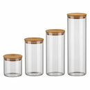 Kit Potes Herméticos Mantimentos 4 Un Tampa de Bambu Electrolux