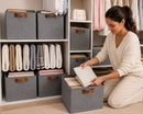 Kit 5 Caixas Organizadoras Dobráveis para Guarda-Roupa e Gavetas | Casa Maluv