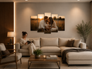 Quadro Personalizado com Sua Foto 5 Peças Premium | Casa Maluv