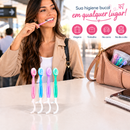 Kit Escova de Dentes de Viagem Descartável 4 em 1 | Casa Maluv