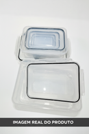 Kit 6 Potes Herméticos com Vedação em Silicone para Geladeira e Mantimentos | Casa Maluv