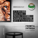 Kit 3 Quadros Decorativos Folhagem Folhas Mosaico Sala Quarto Escritório