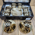 Xícara de café kit com 12 peças de Cerâmica em porcelana