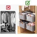Kit 5 Caixas Organizador Guarda Roupa Íntima Camisetas Calças Multiuso