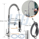 Torneira Gourmet Monocomando Preta com Spray Extensor 360° | Casa Maluv