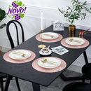 Kit Jogo Americano Redondo Impermeável 38cm | Mesa Posta Elegante Casa Maluv