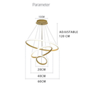 Lustre pra sala de jantar Lustre De Teto Nórdico De Luxo Lustre Para Sala De Jantar e Estar
