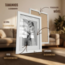 Kit 6 Quadros Porta Retrato Parede Decorativo Com Paspatur Foto 15x21 Medida 24x32
